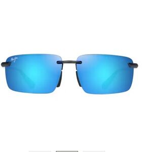 Maui Jim New Laulima Blue Polarized Rimless Sunglasses. One Size